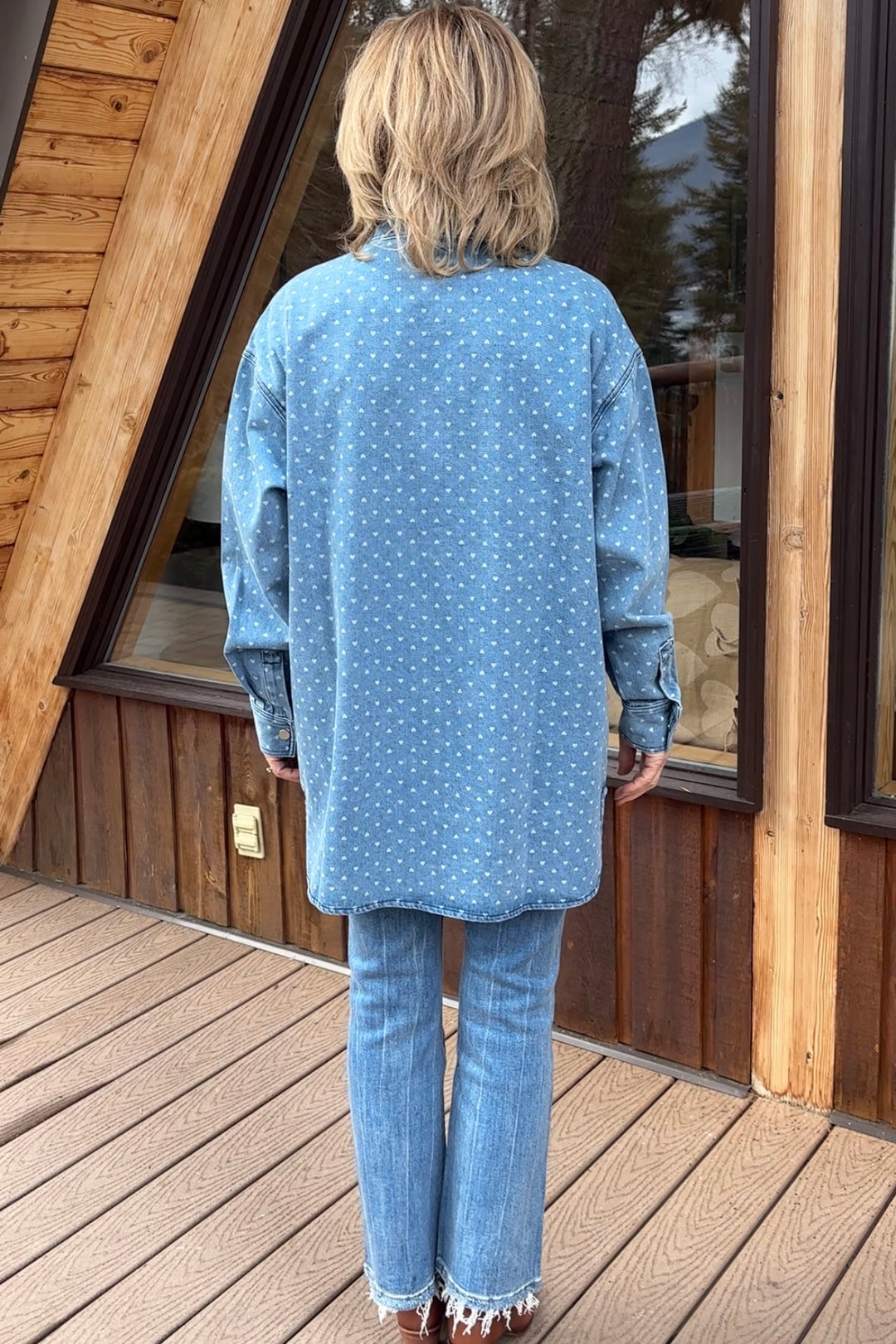 Brunette The Label Shania Denim Hearts Jacket