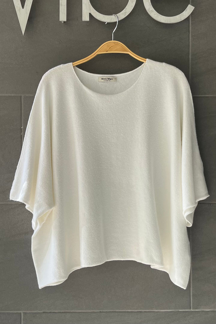 Meo Boxy Sweater Tee (Ivory)