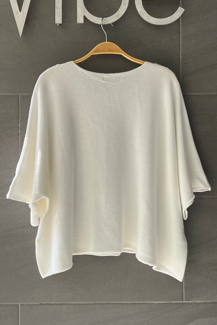 Meo Boxy Sweater Tee (Ivory)