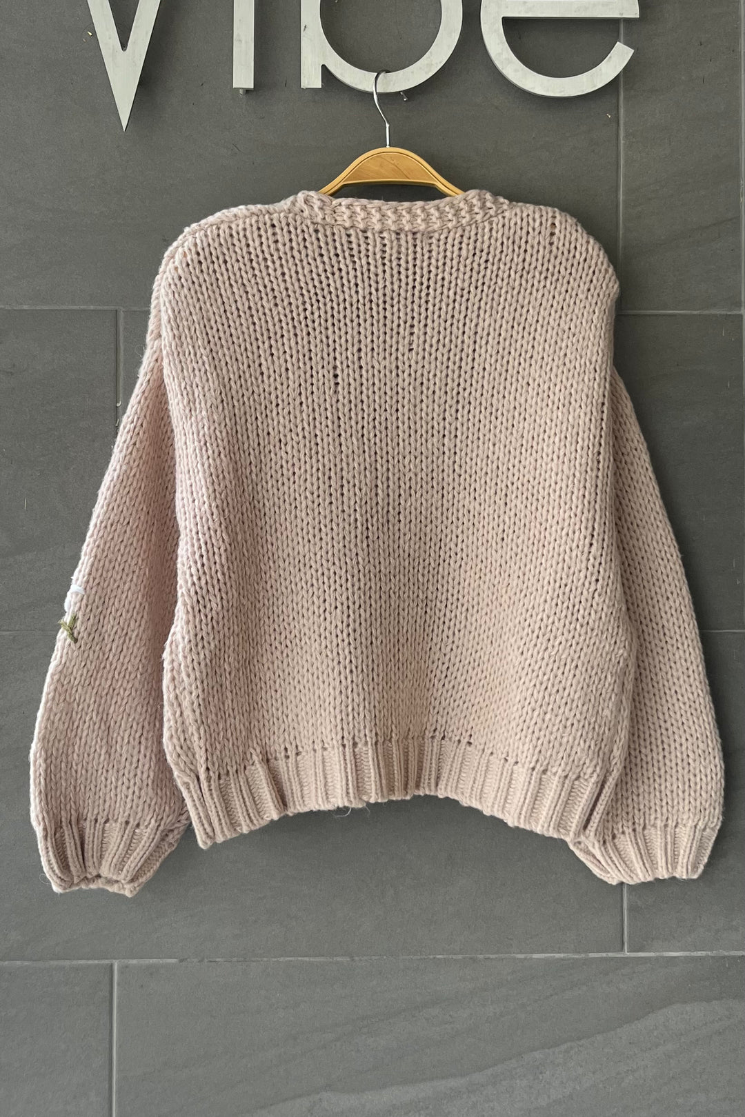 My Cozy Wildflower Knit Cardigan (Camel)