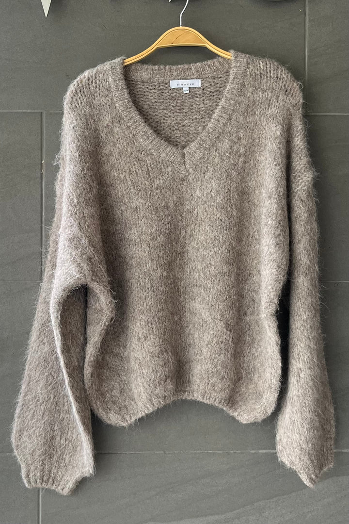 My Cozy Molly Knit Sweater (Khaki)