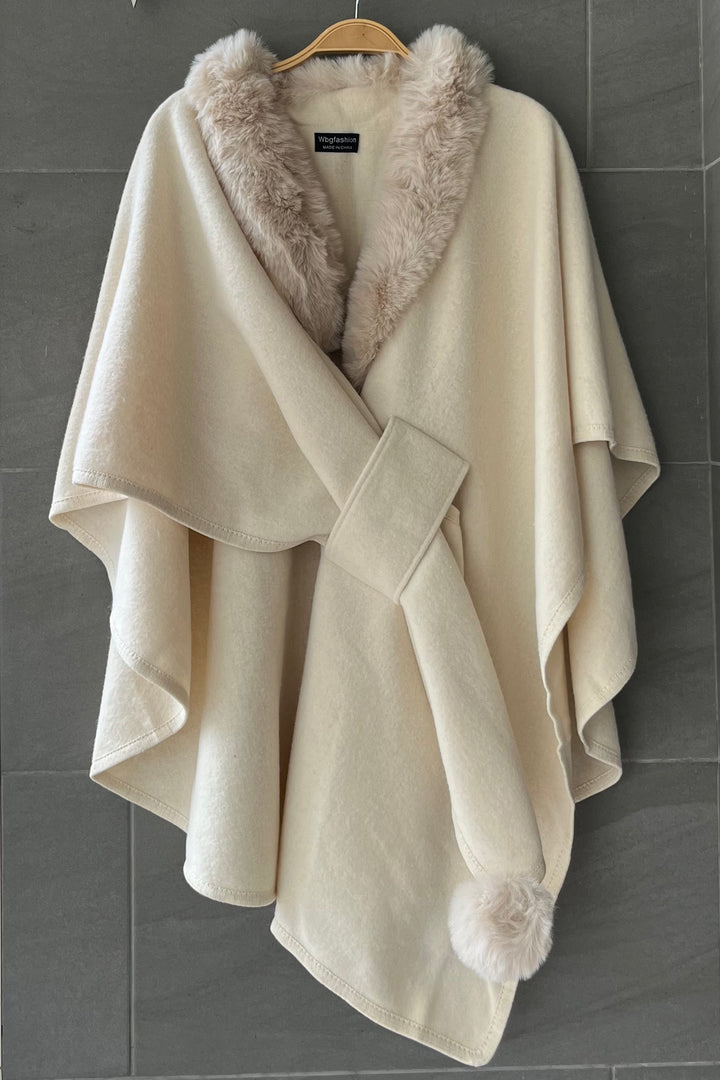 WBG Monroe Knit Shawl (Ivory)