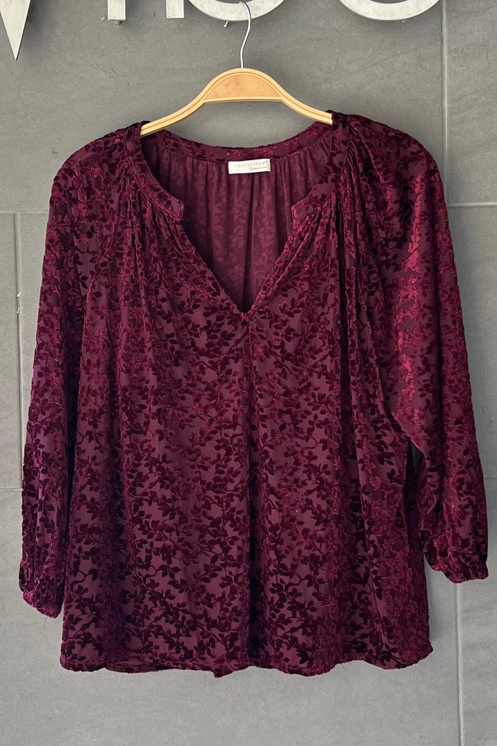 Lovestitch Rosalie Velvet Blouse
