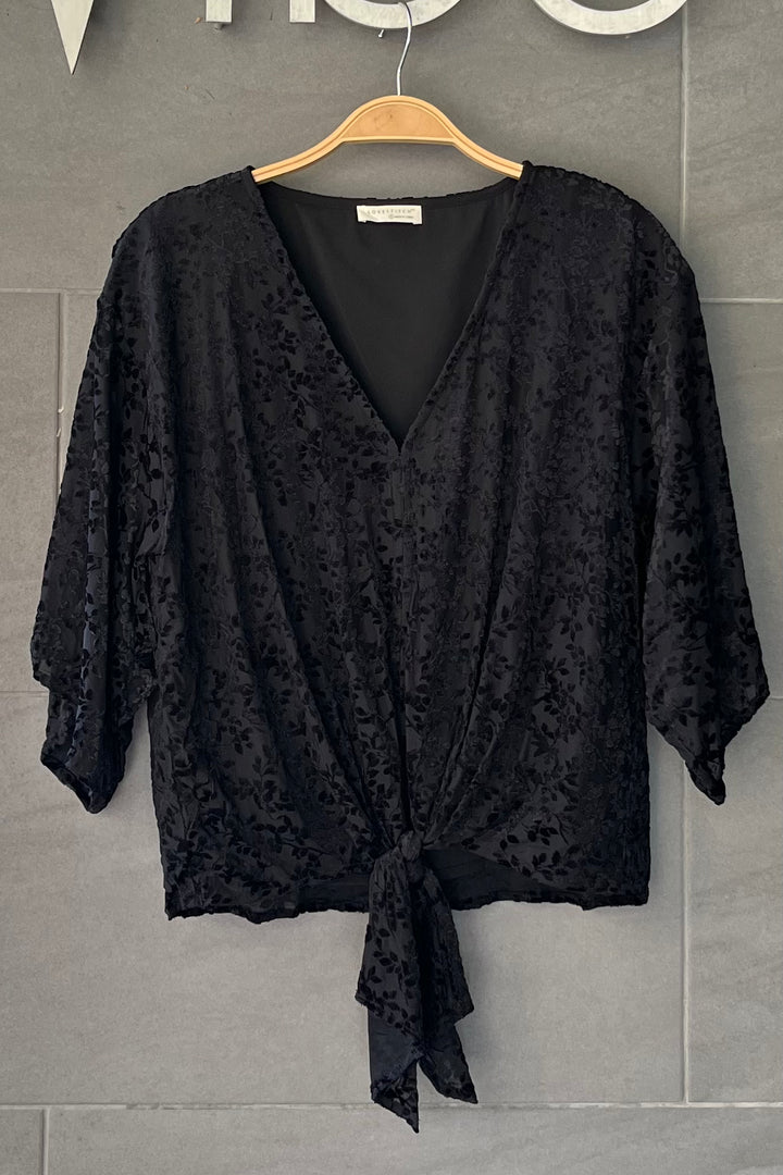 Lovestitch Elodie Velvet Tie Top