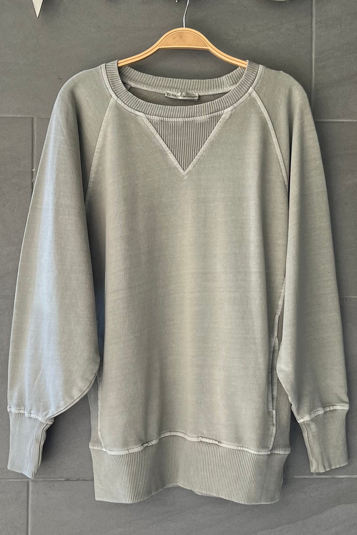 Zen French Terry Sweatshirt (Ash Mocha)