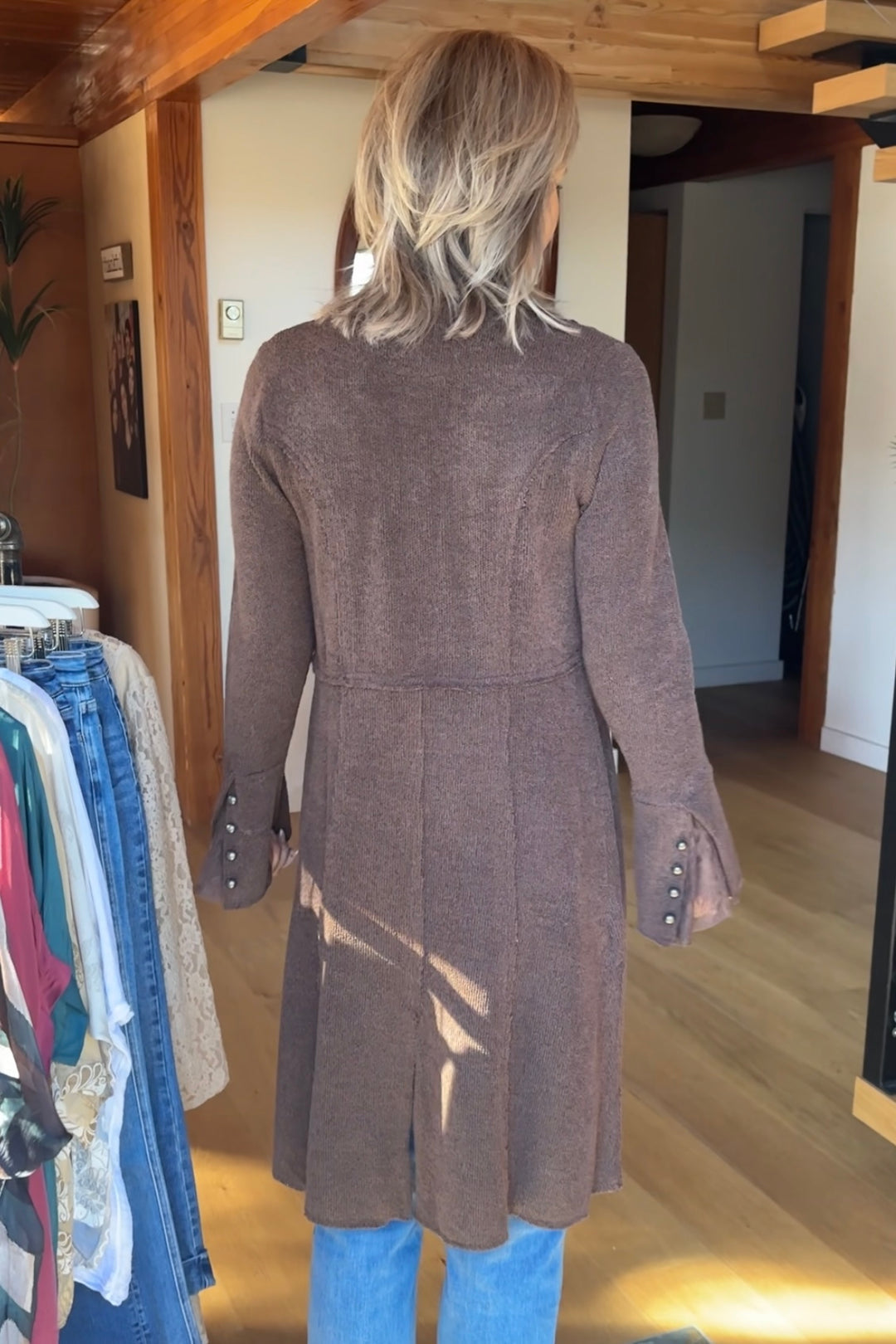 Vocal Macy Cardigan (Brown)