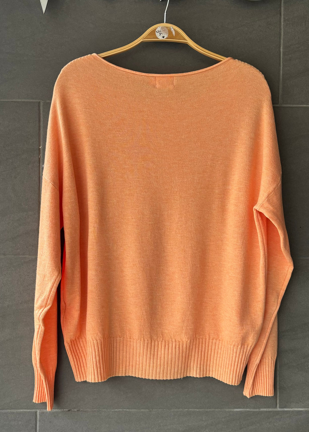 Dreamy Lounge Knit Sweater (Cantaloupe)