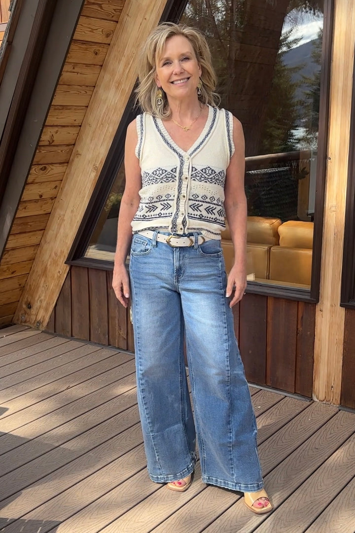Zen 70s Super Wide Leg Jean