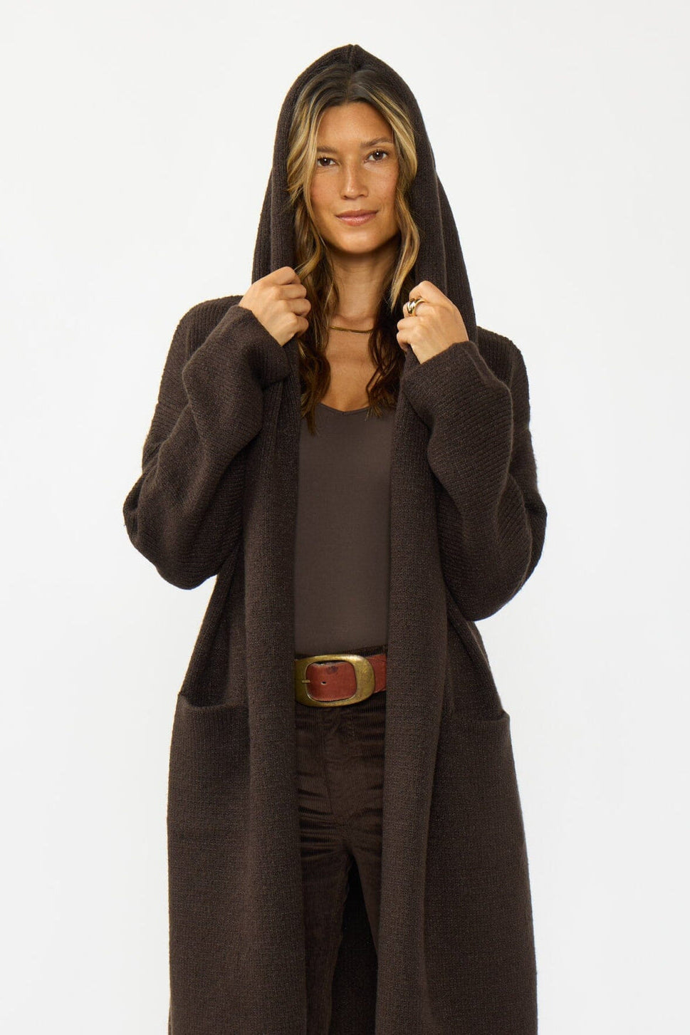 Lovestitch Coatigan (Chocolate)