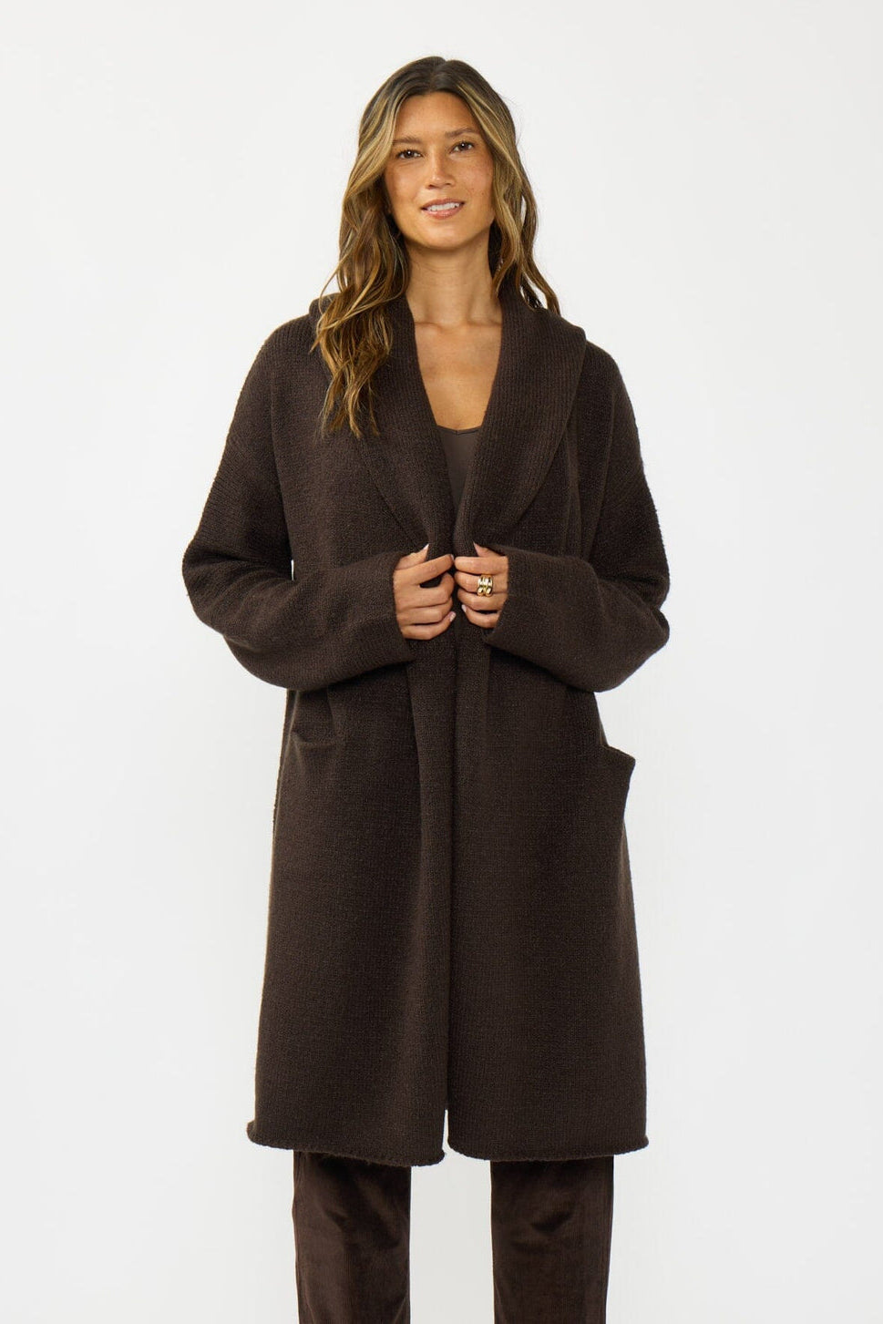 Lovestitch Coatigan (Chocolate)