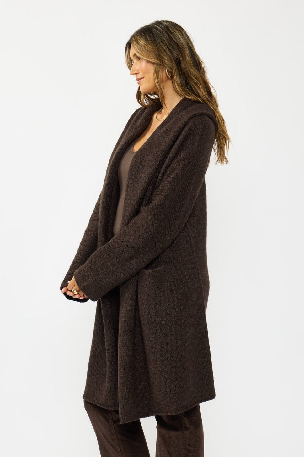 Lovestitch Coatigan (Chocolate)