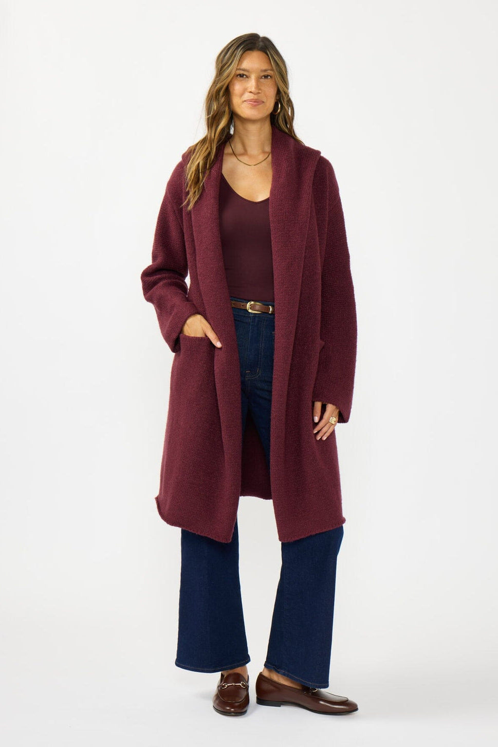 Lovestitch Coatigan (Wine)