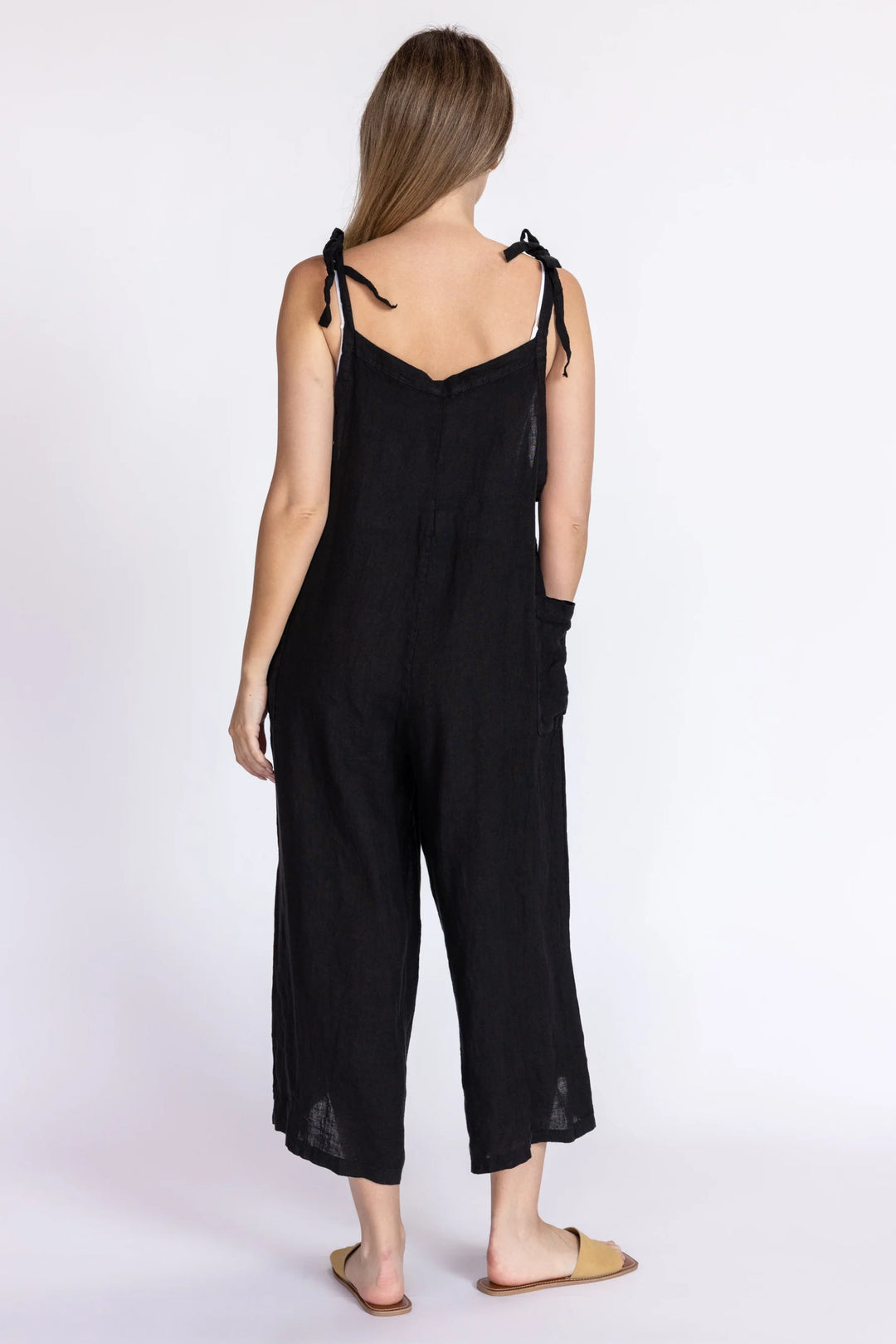 Lighter Days Linen Jumpsuit (Black)