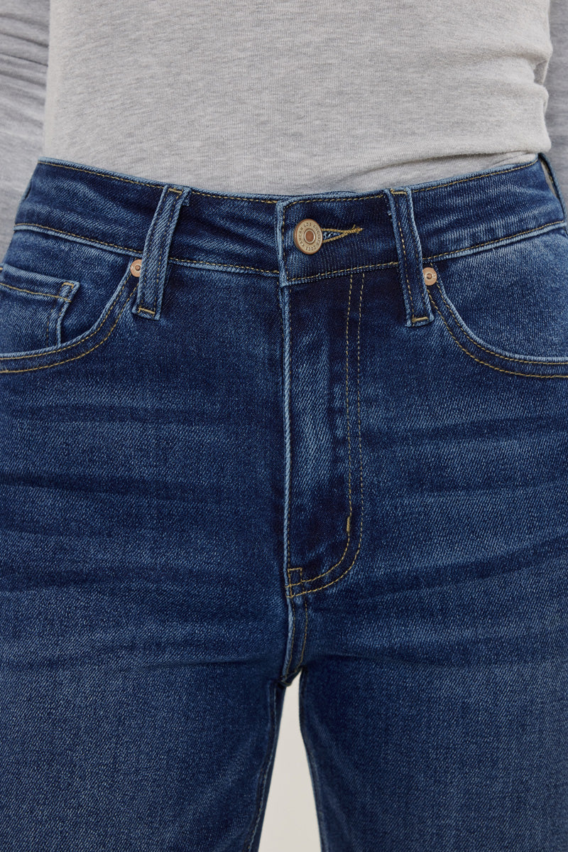 Kancan Adaline Slim Leg Jean (Dark Wash)