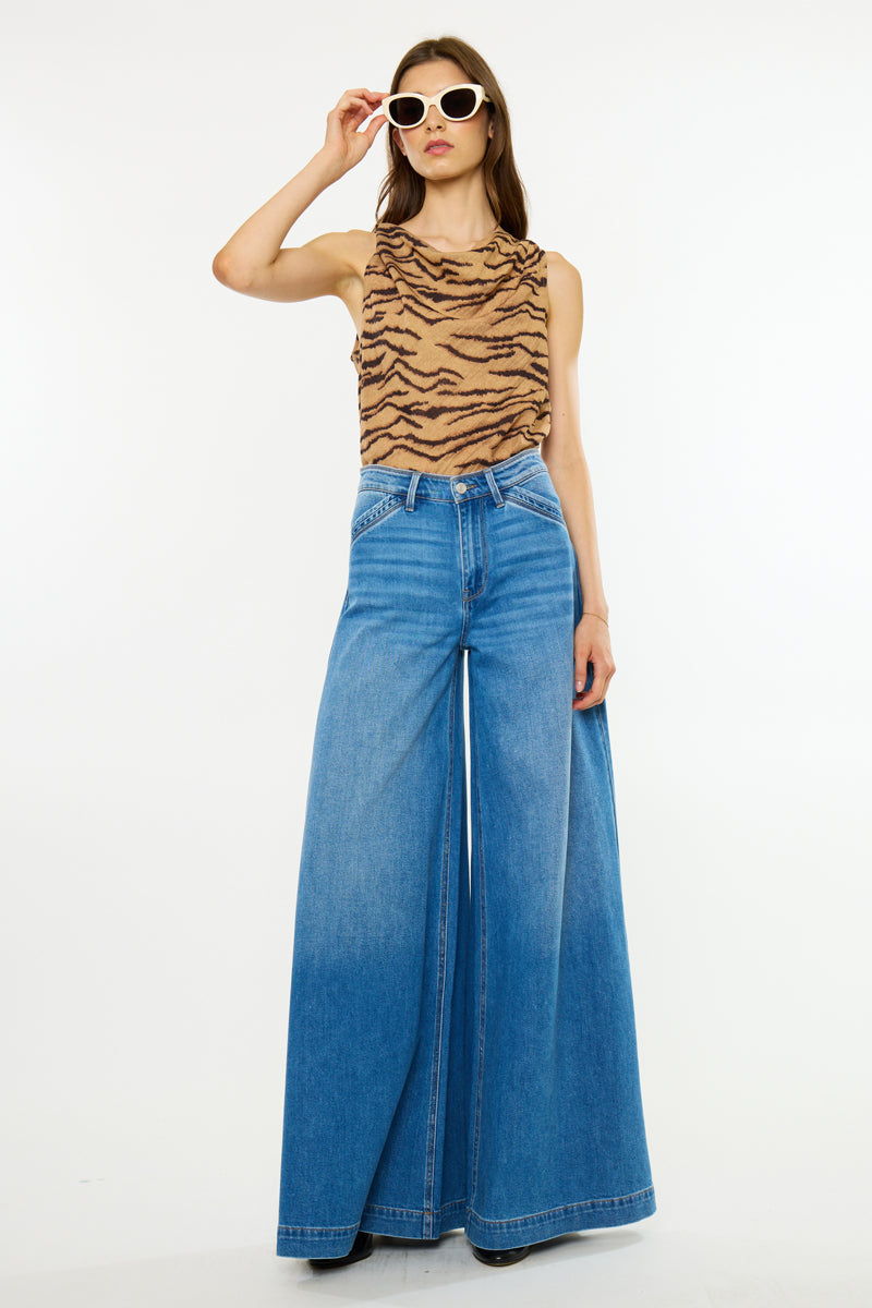 Kancan Ultra Wide Leg Trouser