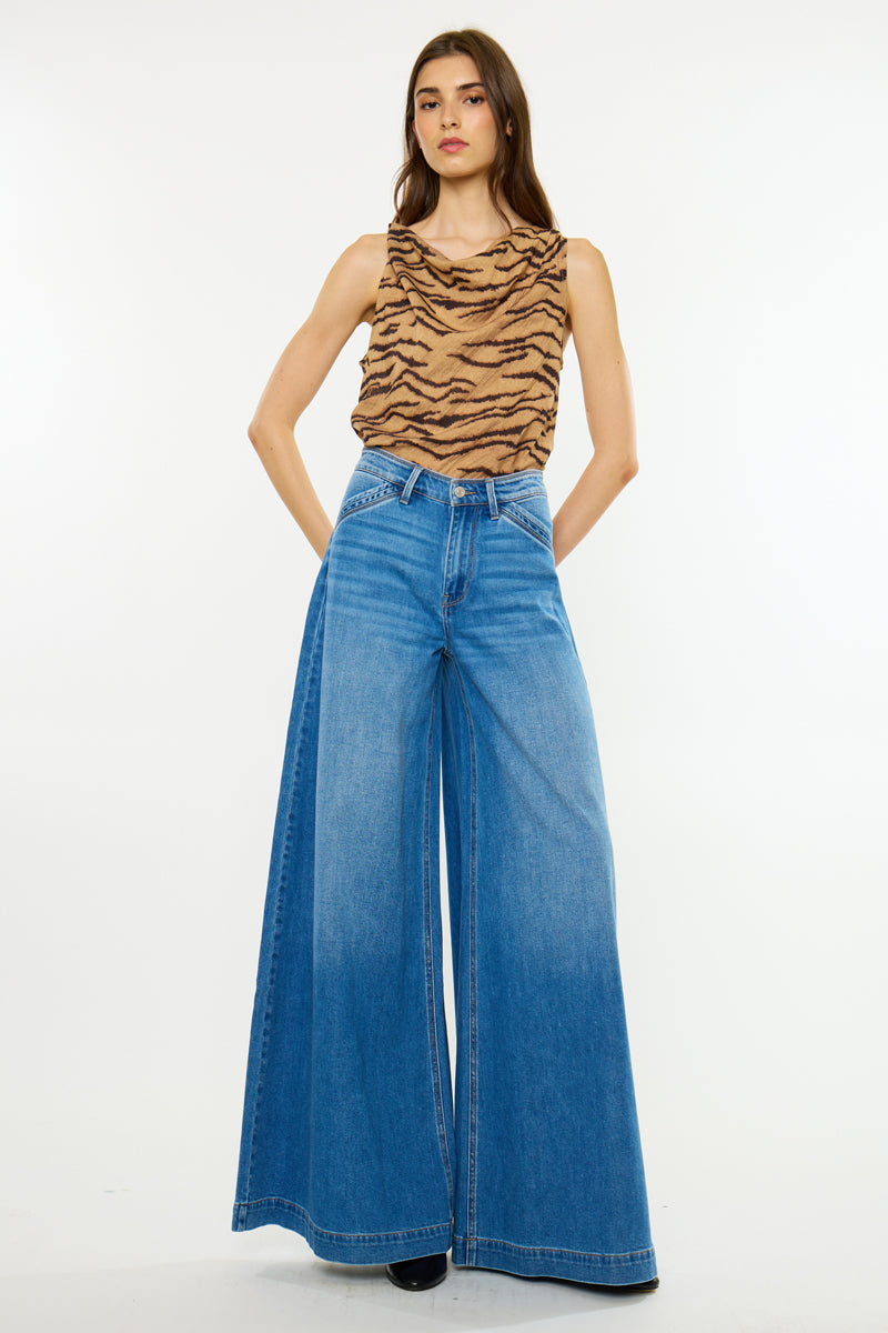 Kancan Ultra Wide Leg Trouser