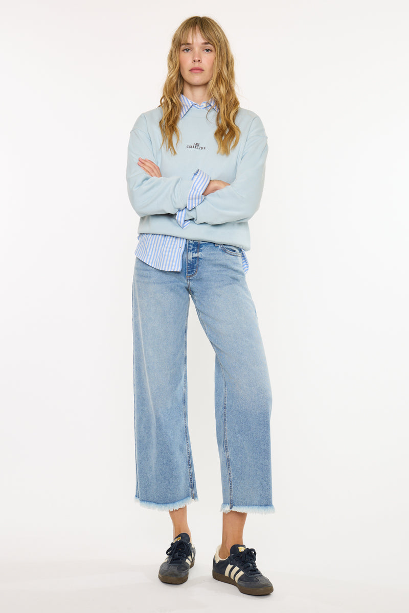 Kancan Melbourne Wide Leg Fray Jean