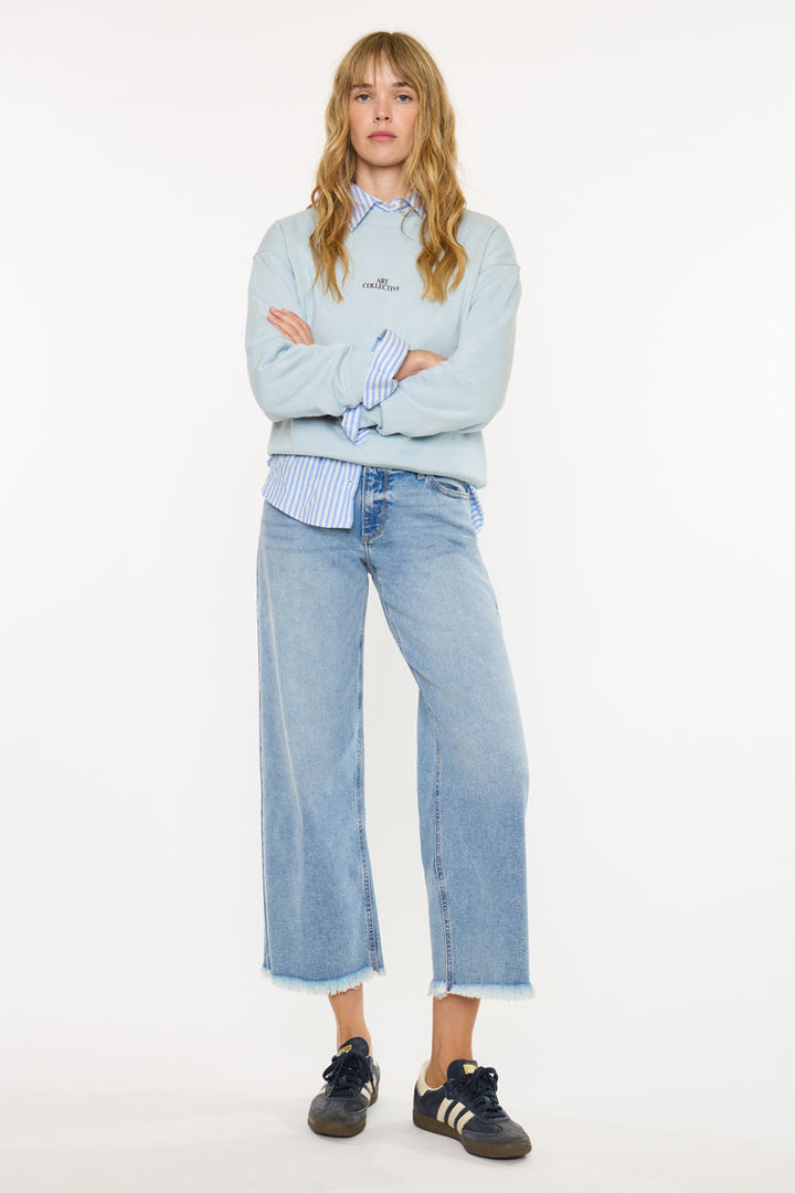 Kancan Melbourne Wide Leg Fray Jean