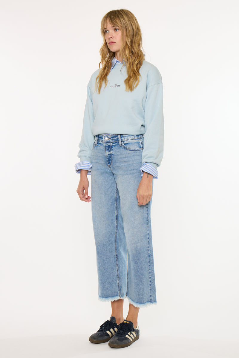 Kancan Melbourne Wide Leg Fray Jean