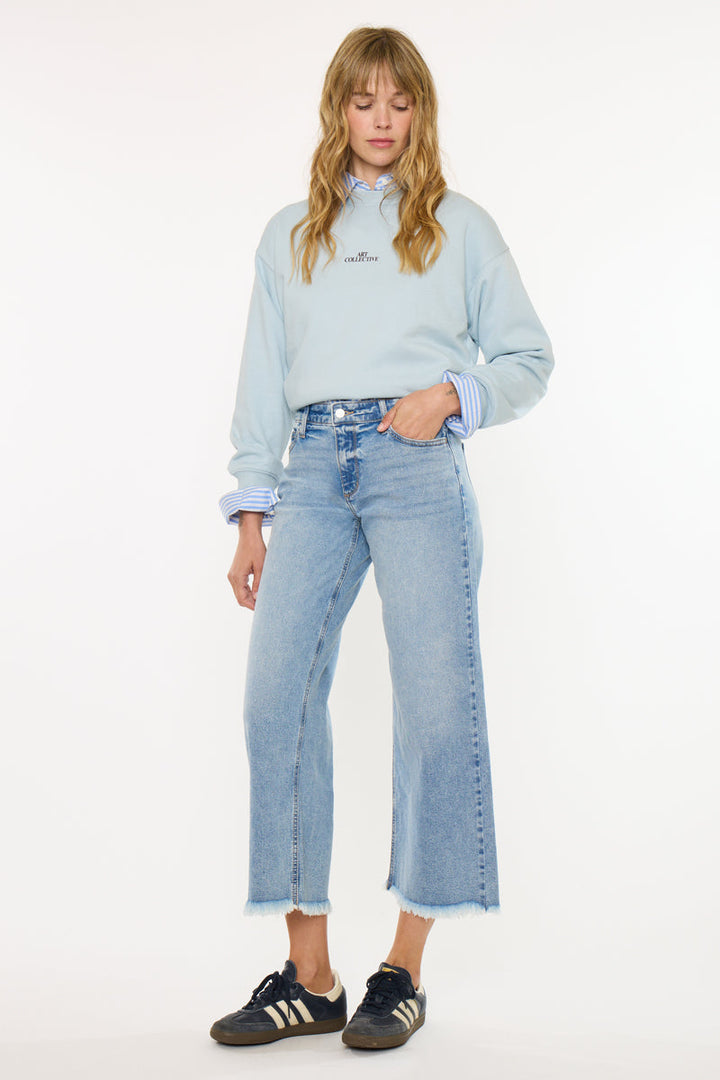 Kancan Melbourne Wide Leg Fray Jean