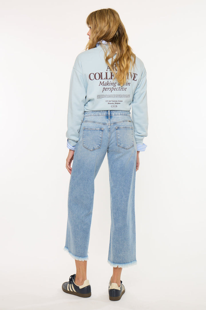 Kancan Melbourne Wide Leg Fray Jean