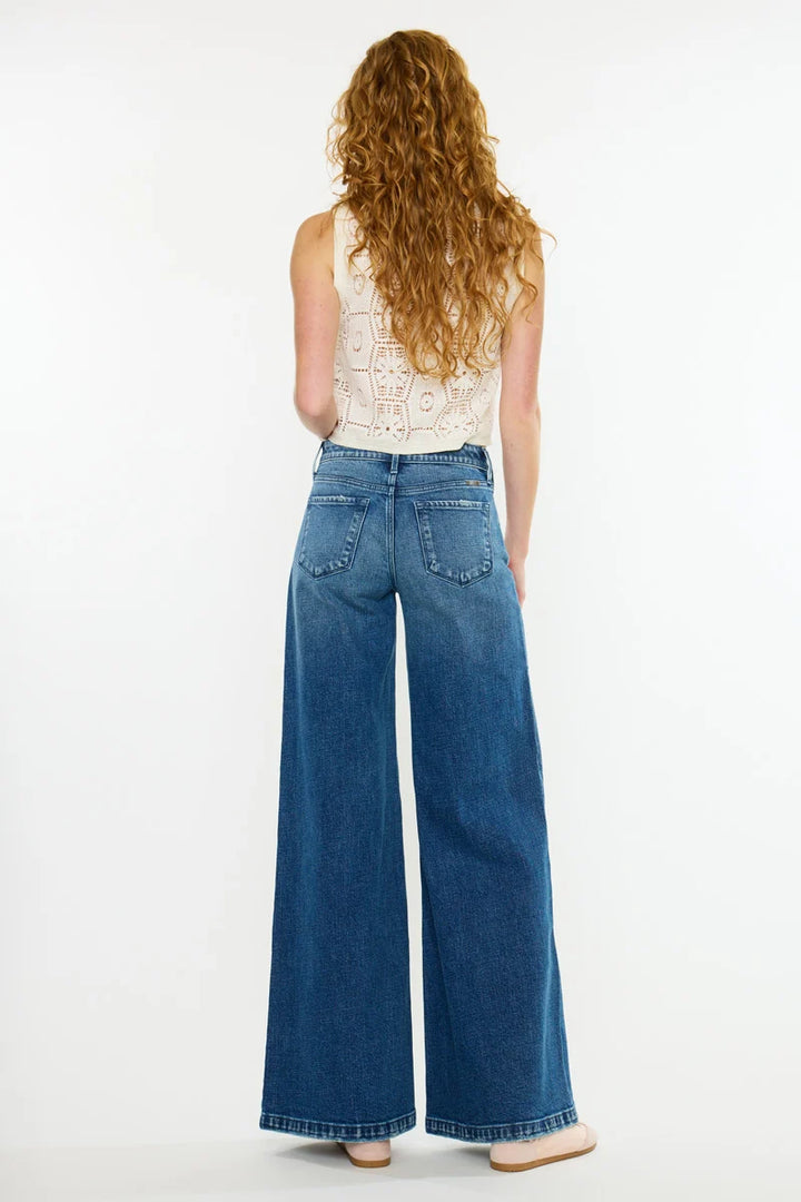Kancan Dolly High Rise Wide Leg Jean