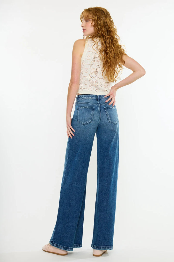 Kancan Dolly High Rise Wide Leg Jean