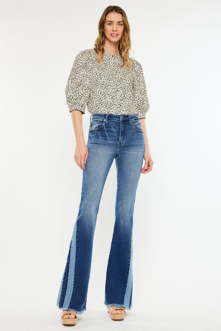 Kancan Roxy High Rise Flare Jean