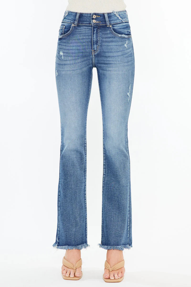 Kancan Ruby Bootcut Fray Jean