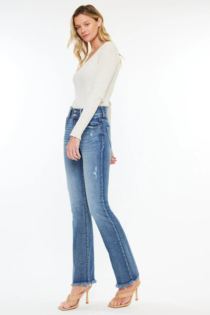 Kancan Ruby Bootcut Fray Jean