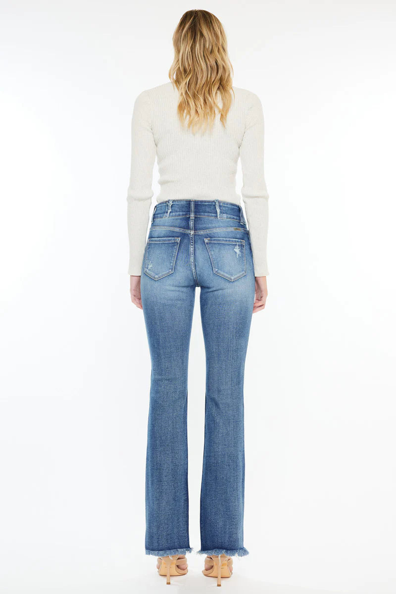 Kancan Ruby Bootcut Fray Jean