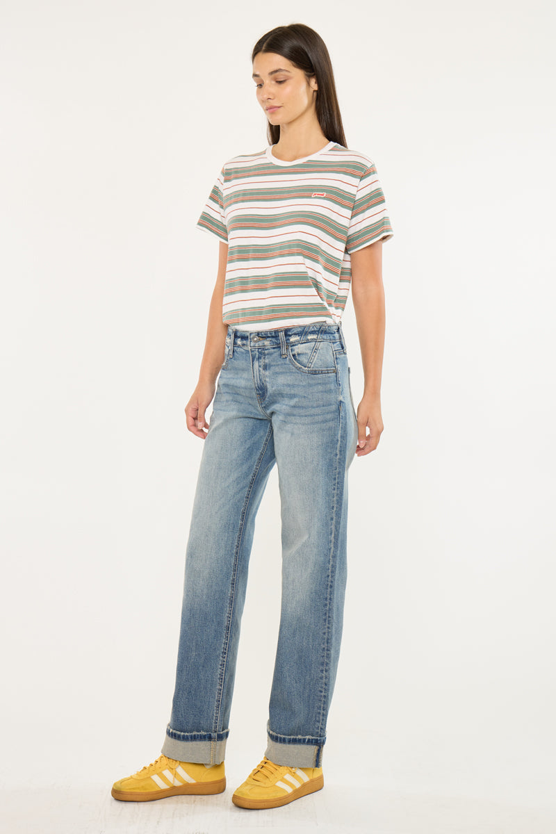 Kancan Baggy Straight Leg Jean