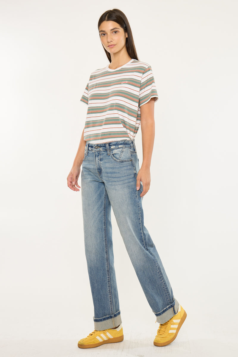 Kancan Baggy Straight Leg Jean