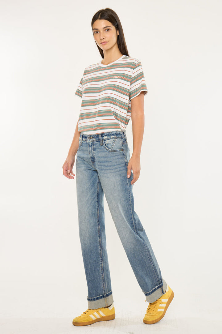 Kancan Baggy Straight Leg Jean