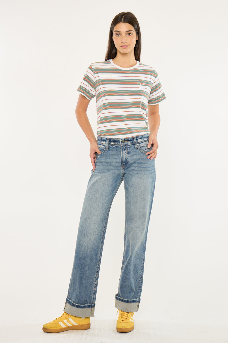 Kancan Baggy Straight Leg Jean