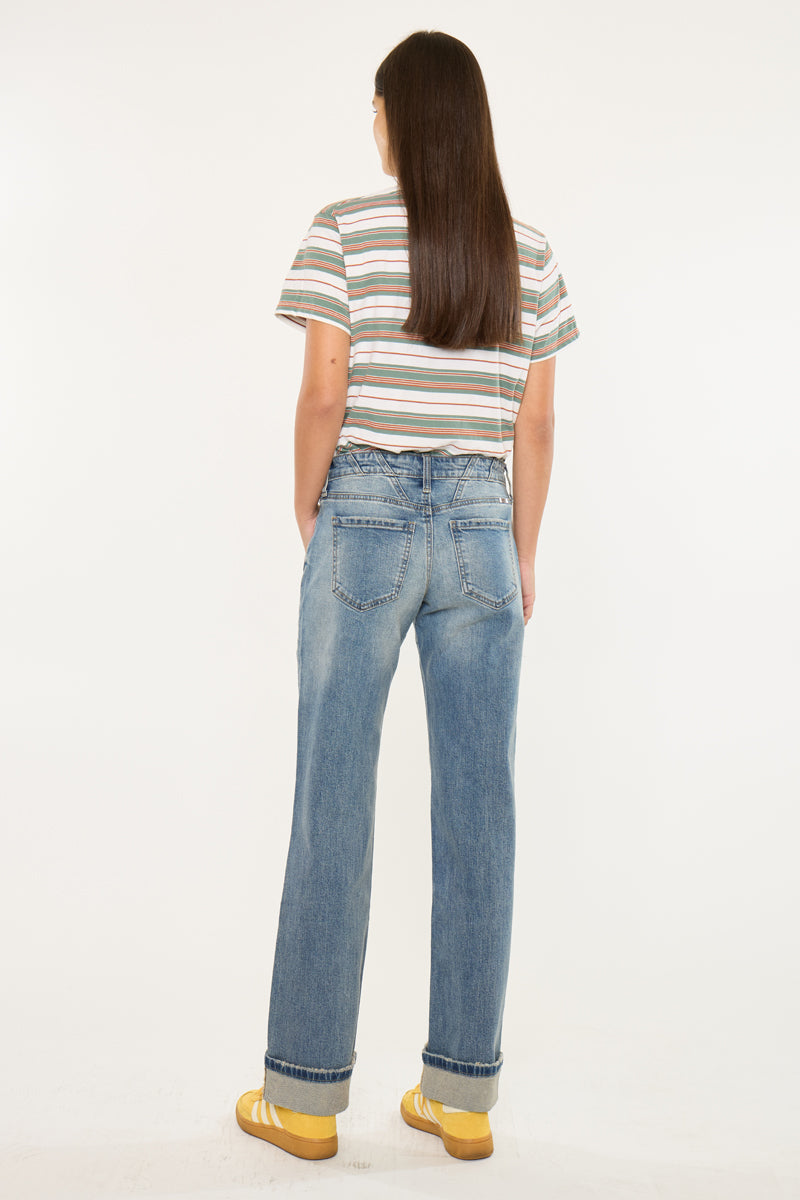 Kancan Baggy Straight Leg Jean