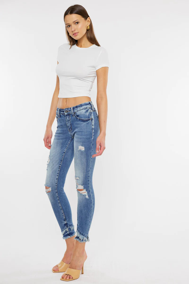Kancan Nala Mid Rise Jean (Mid Wash)