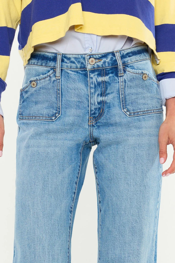 Kancan Amiri Mid Rise Flare Jean