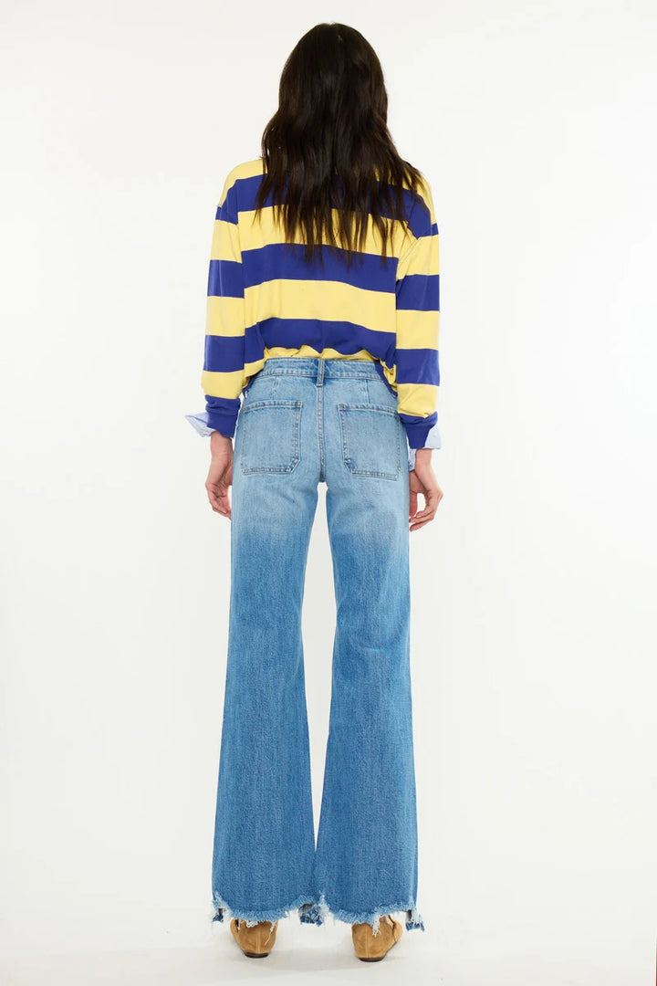 Kancan Amiri Mid Rise Flare Jean