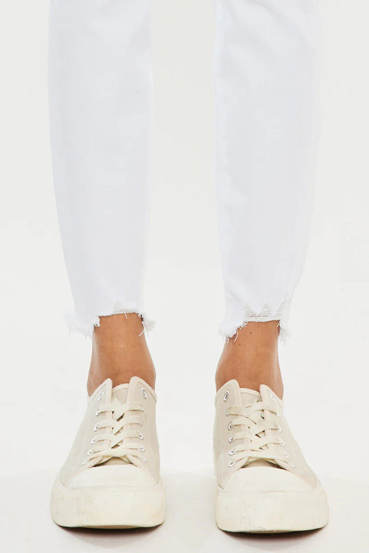 Kancan Kayla Button Skinny Jean (White)