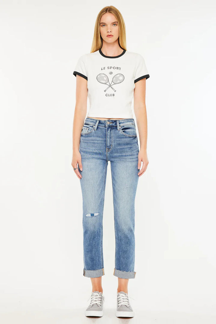 Kancan Celine Slim Straight Leg Jean