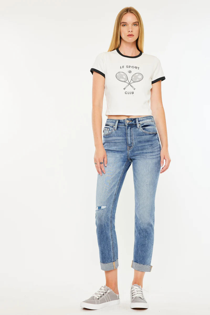 Kancan Celine Slim Straight Leg Jean