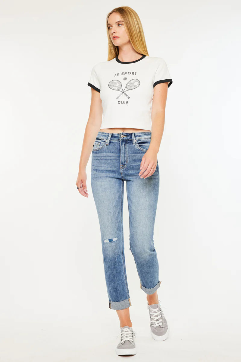 Kancan Celine Slim Straight Leg Jean