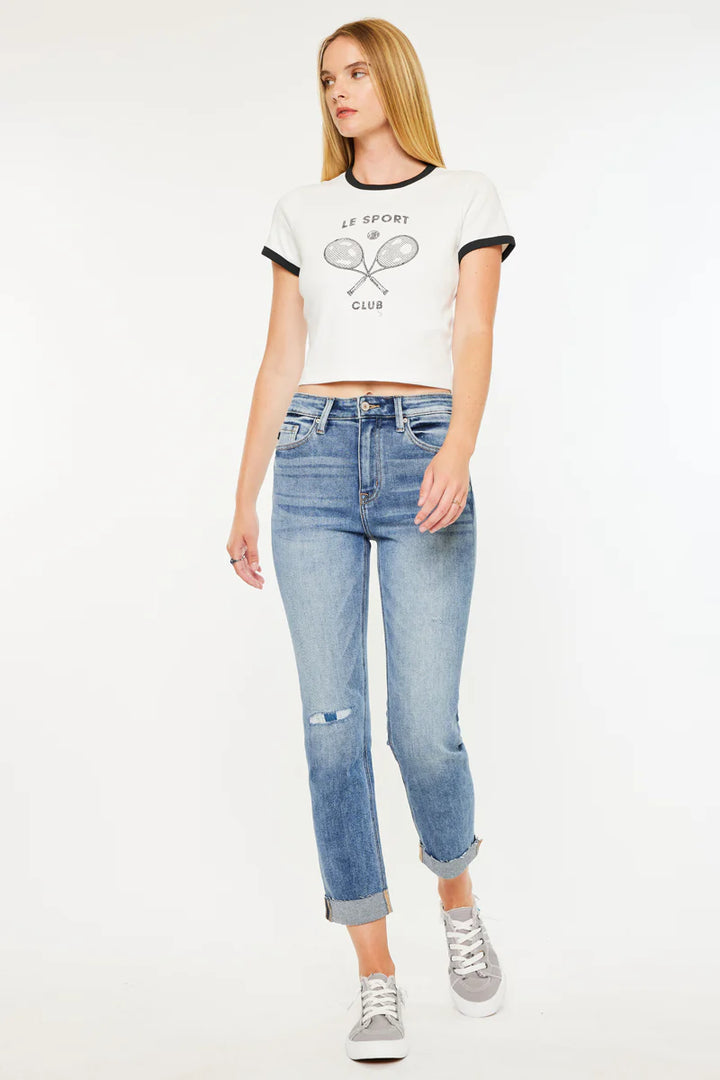 Kancan Celine Slim Straight Leg Jean
