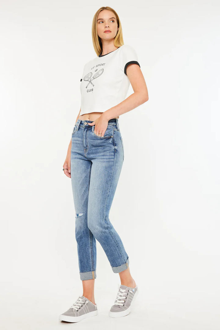 Kancan Celine Slim Straight Leg Jean