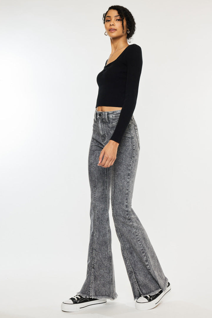 Kancan Lucine High Rise Flare Jean