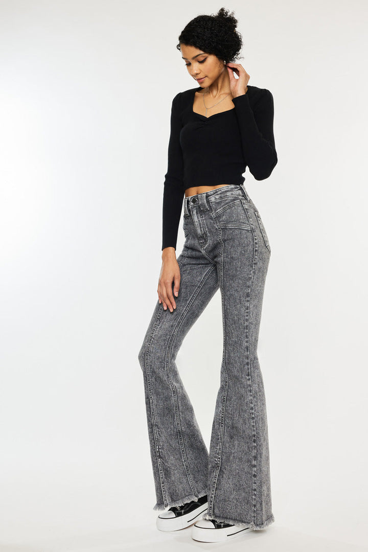 Kancan Lucine High Rise Flare Jean