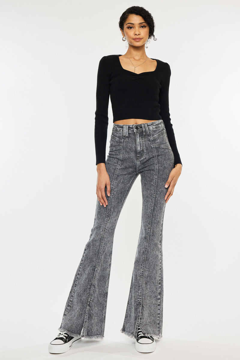 Kancan Lucine High Rise Flare Jean