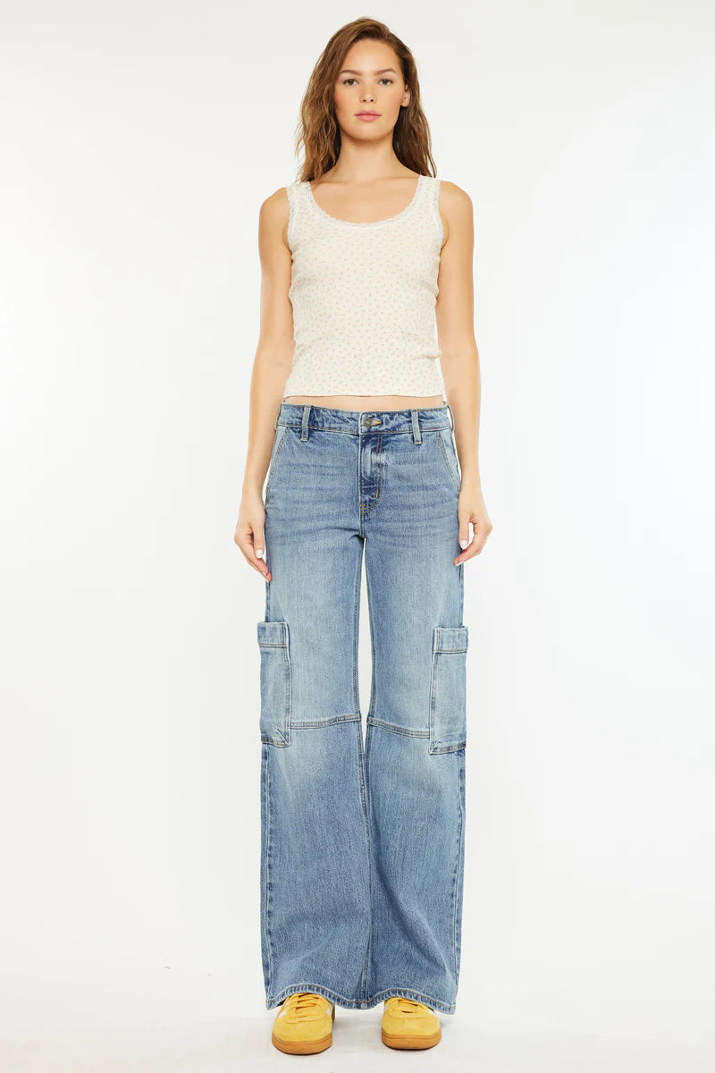 Kancan Low Rise Cargo Jean