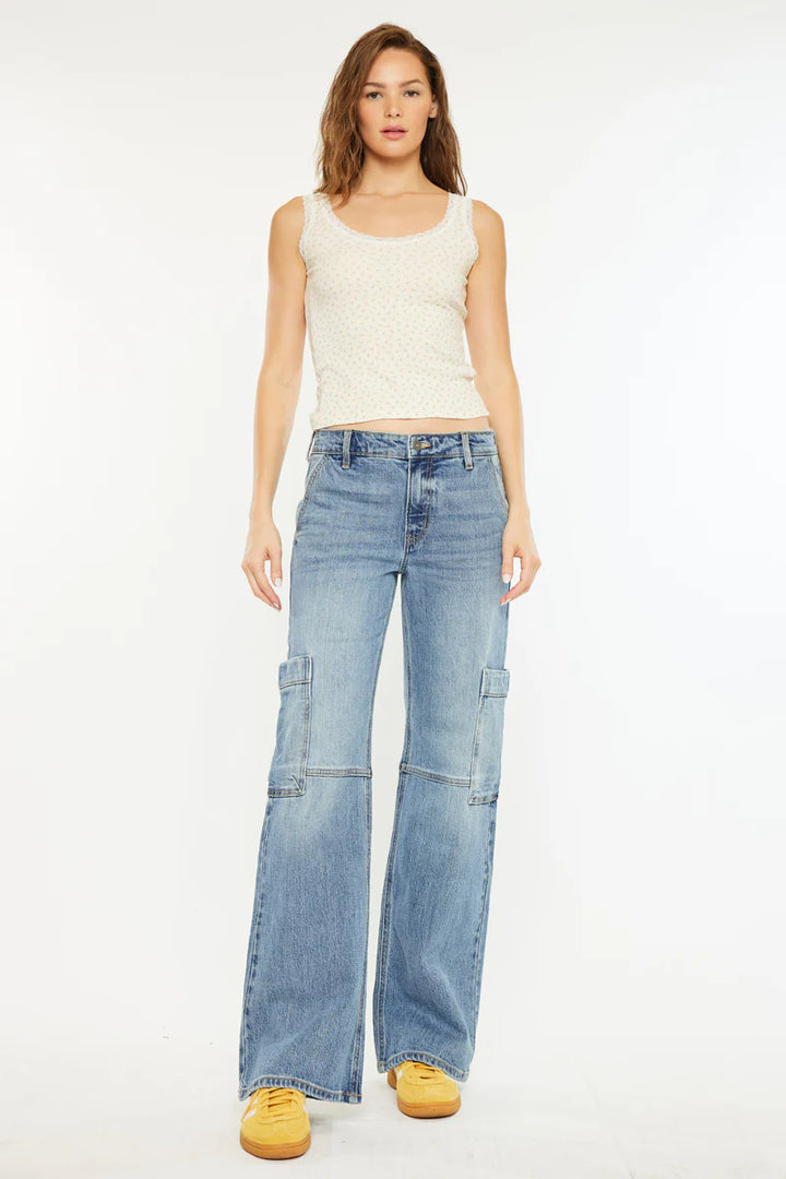Kancan Low Rise Cargo Jean